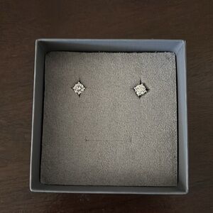 Ankara Lab Diamond Basket-Set Round Stud Earrings